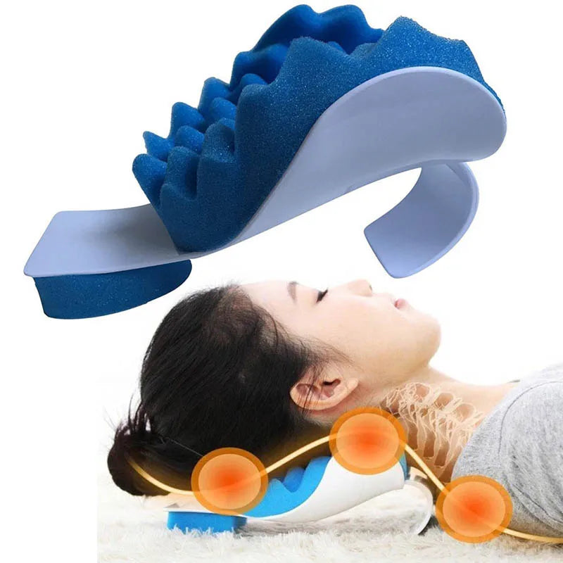 Support Pillow Blue Headrest Cushion Cervical Pillow