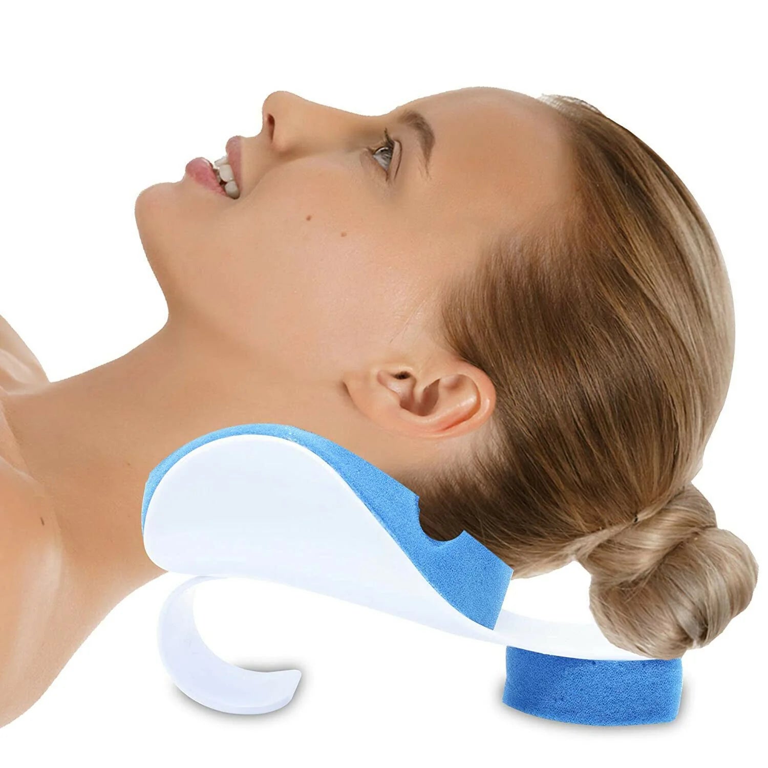 Support Pillow Blue Headrest Cushion Cervical Pillow
